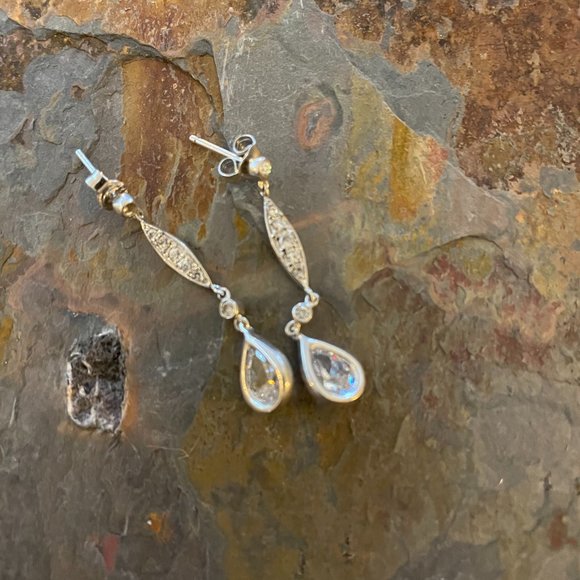 3 Pairs Silver Earrings - Picture 2 of 3